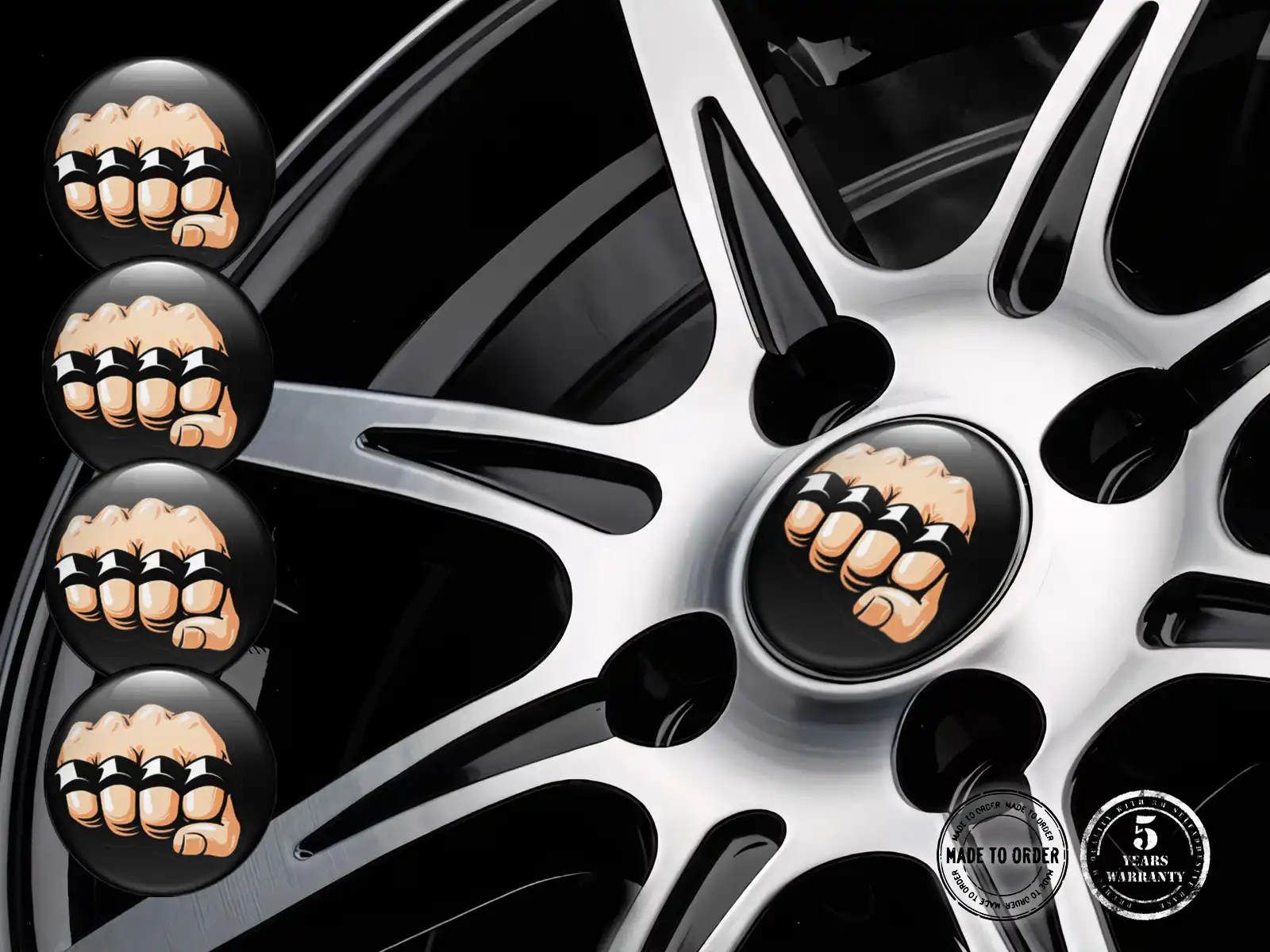 Decal wheel Exclusive Edition Sleek Dome Stickers